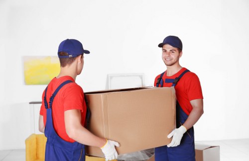 Removal team planning a move in Stmarycray
