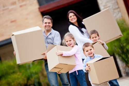 Secure and labelled boxes prepared by packing services in Stmarycray