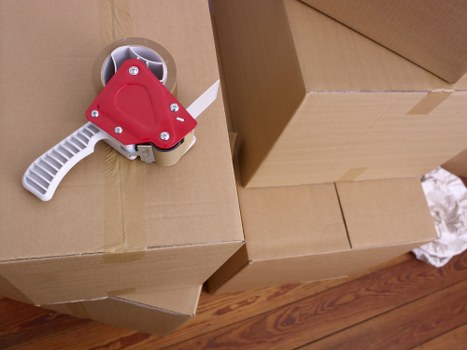 Careful loading of household items during a Stmarycray house move
